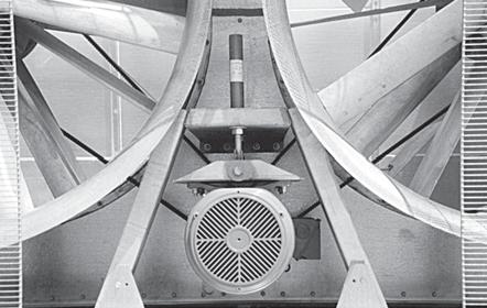 Tandem Fan Drive Motor Mount Internal Baffles Accessibility The fan section is completely open and accessible at waist level where each part may be carefully checked by simply removing the safety