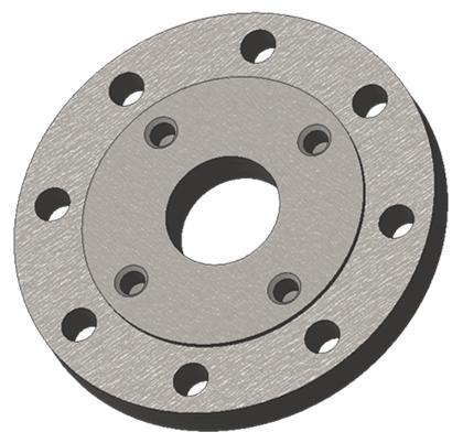 at the bottom Flange adapters Pointing/alignment device
