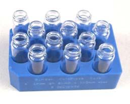 MiniBlock Collection Options COLLECTION OPTIONS 12 Position Racks Accepts 21x70 and 21x112 mm test tubes. Maximum volumes are 15mL and 23mL. (Labware not included.