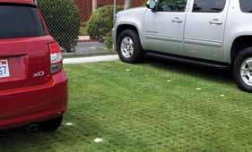 Unlike other concrete products DRIVABLE GRASS facilitates the growth of a continuous root system below the mats,