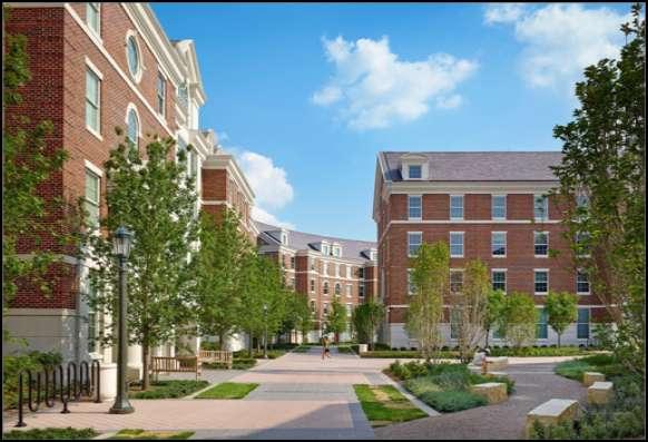 The new commons area was key to implementing a residential commons model of campus living at SMU.