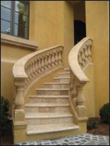 The Cast Stone is the accent material for