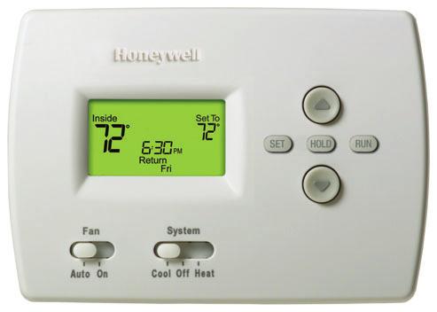 PRO Thermostats When you are unable to sell homeowners the added benefits of a full-featured thermostat, Honeywell offers our PRO series of basic programmable and non-programmable thermostats with
