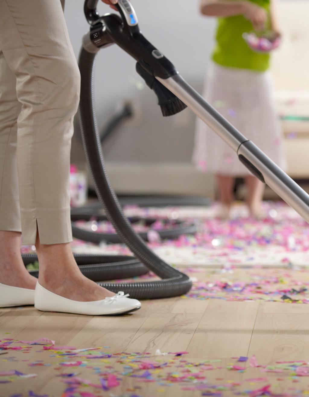 With advanced sound suppression technology, you can vacuum without missing that important call.