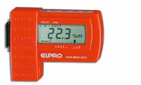 display for current measured values and alarm information - Inputs for recording digital states - Evaluation at PC with elprolog ANALYZE software - Programmable recording interval - One-year memory