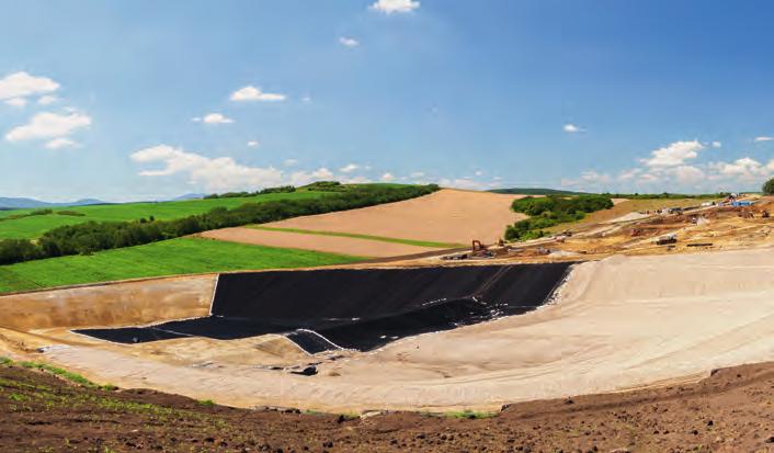 Geosynthetics fulfill the stringent containment parameters of landfill liner regulations.