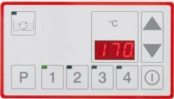 actual temperatures, n four keys for individual setting of temperature, basic settings of temperature 50 190 C, n