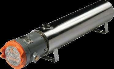 FP-MLH Flameproof Mini Line Heaters The range of Flameproof mini line heaters consist of a screw plug or flanged type immersion heater mounted in a thermally insulated heating vessel.