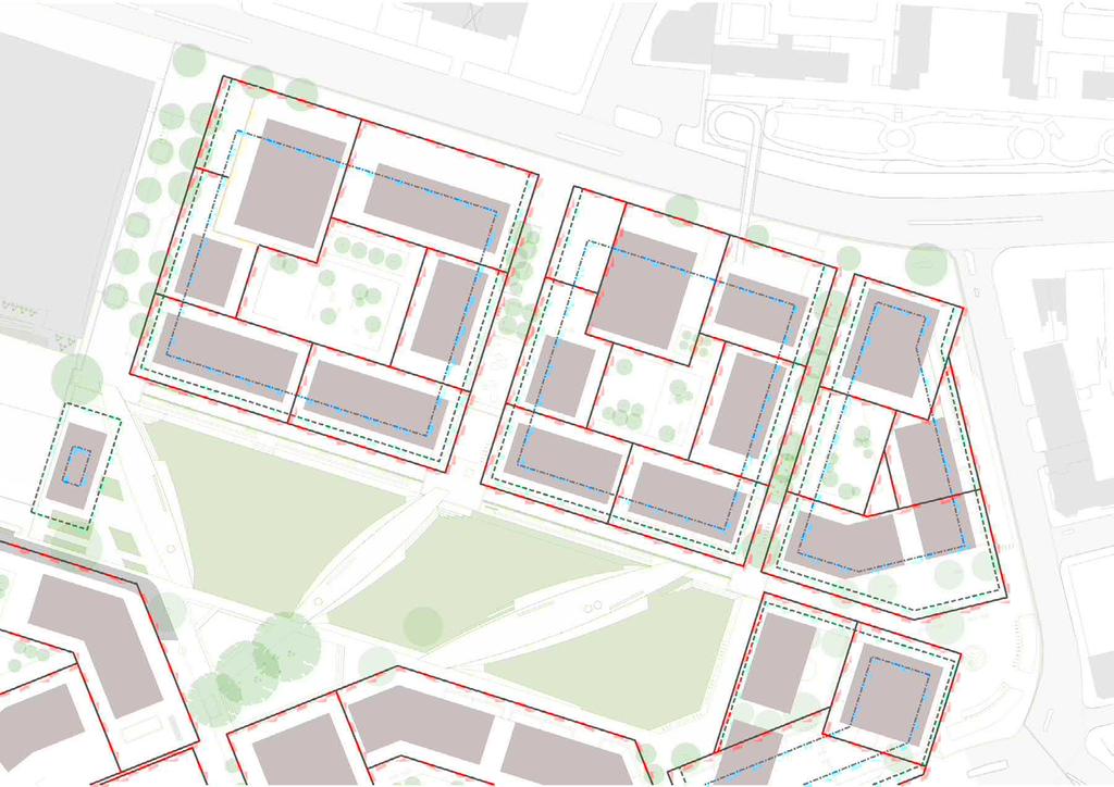 MP H4 Park Central (North) Masterplan Context A visualisation of the Illustrative Masterplan with West Grove in blue The Illustrative Masterplan - a possible interpretation of the Outline Masterplan