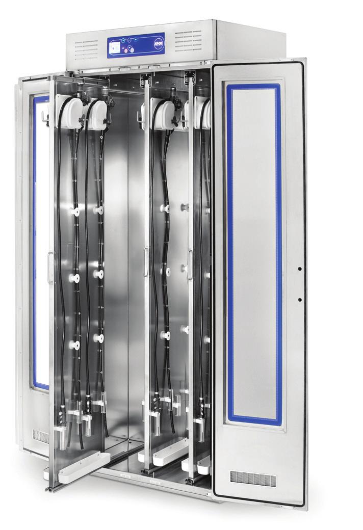 SciCan Medical Product Guide DRYING AND STORAGE CABINETS AT-OS Endo 1 Ventilated Cabinet for Endoscopes Endo 1 Drying Cabinets are designed to inhibit the growth of micro-organisms and provide safe