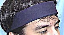Thermo-Cool Thermo-Guard Flame Resistant Cooling Headband Cooling headband; flame resistant; navy blue color; soak