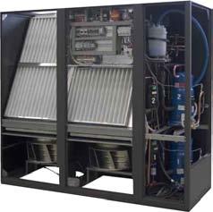 The cooling coils of the downflow units (YC-UP), both in chilled water and direct expansion versions, have aluminium fins with a hydrophylic treatment that alleviates the risk of condensation and the