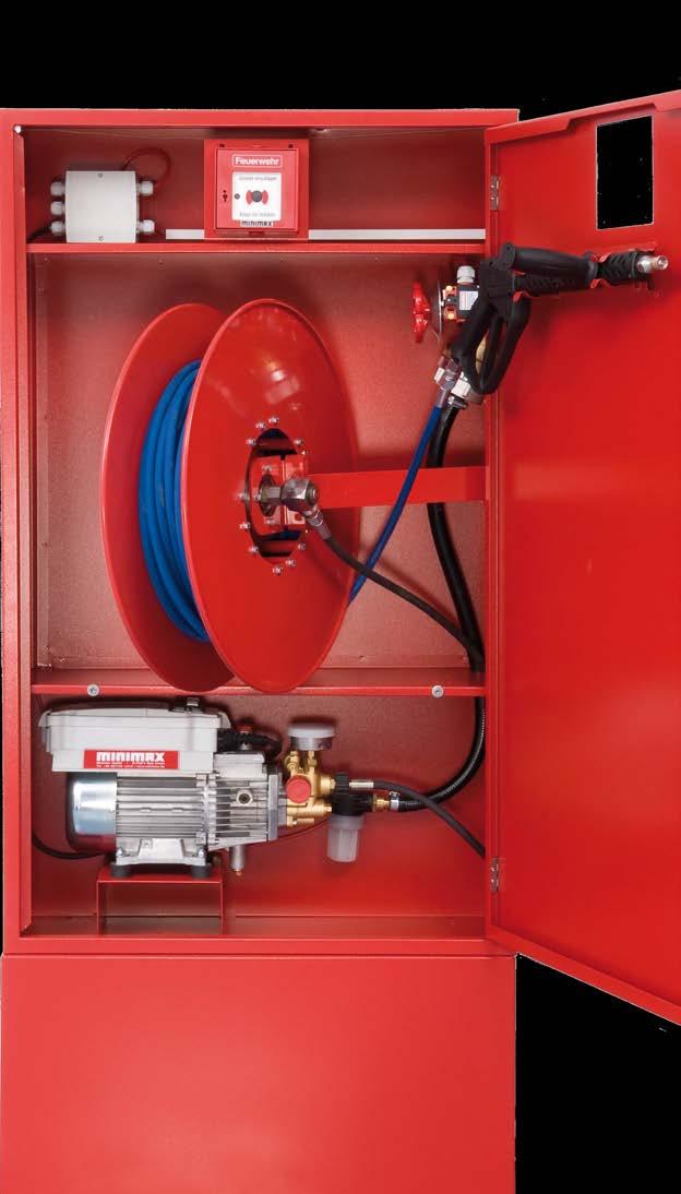 High pressure wall hydrant system maximat HD-WHD The high pressure wall hydrant maximat HD-WHD is an especially developed wall hydrant system, which is intended as well for the first fire fighting by