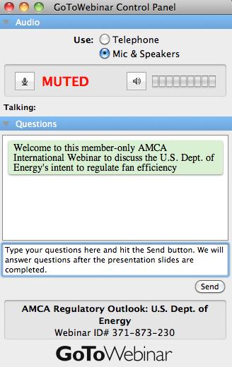 The moderator can un- mute selected ajendees, or all ajendees.