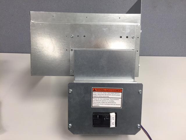 Fig. 7 10 Kw Heater Inserted in Collar with Top Plate Still in Place INSTALLATION - WIRING A160004 PERSONAL INJURY AND/OR UNIT DAMAGE HAZARD Failure to follow this caution may result in personal