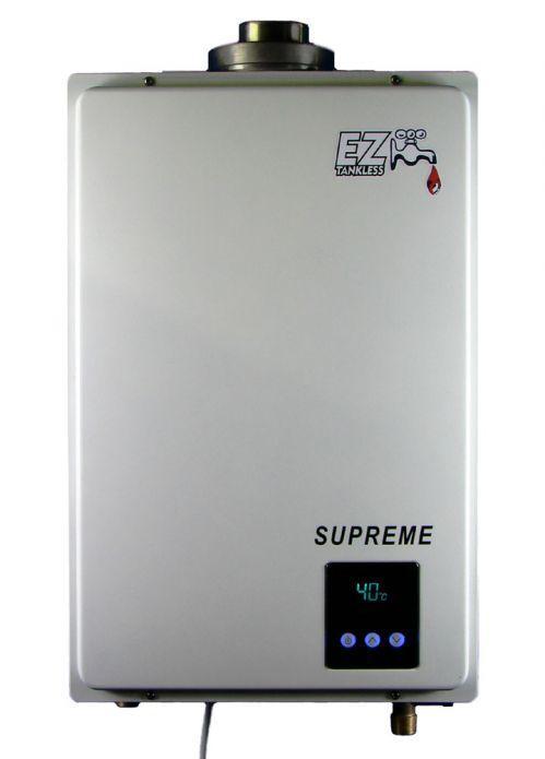 DOMESTIC TANKLESS GAS WATER HEATER USER S MANUAL EZ Supreme Read the installation instructions before installing the