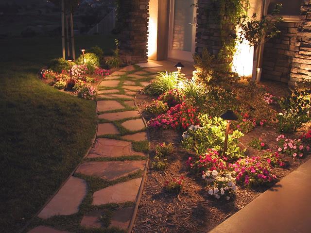 Our lighting plans can enhance your landscape by adding a soft wash of light, accentuating the architecture of your home, or