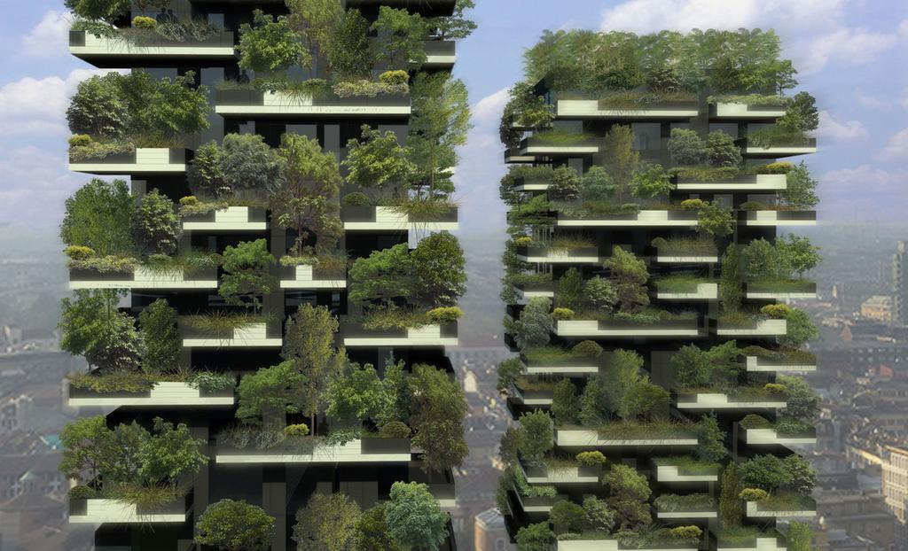 VERTICAL MACRO With vertical gardens, urban landscape architects can provide residents with a private landscape within their apartments