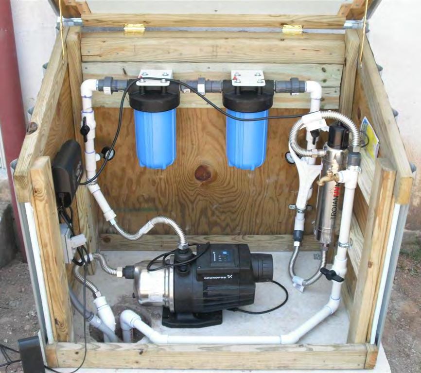 Rainwater system components: Potable