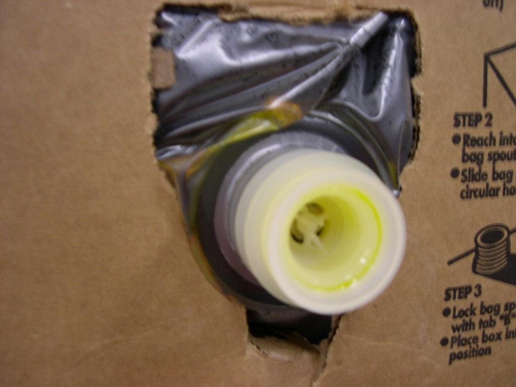 hose connector onto the bag nozzle.