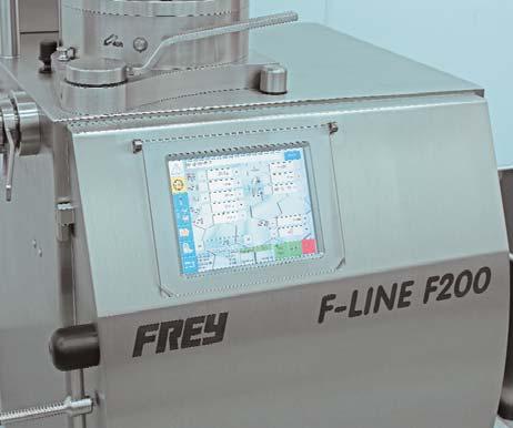 Convincing ergonomic details Cleaning and hygiene A simple cleaning is the basic requirement for best hygienic conditions in the production. Therefore FREY-stuffers have smooth external contours.