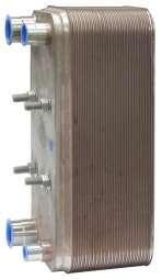 Brazed plate load (hydronic) heat exchanger is smaller in size and