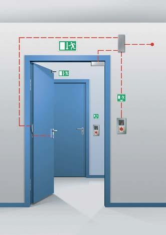 These may be equipped with an emergency exit control in conjunction with an access control system and SVP 2000 emergency escape locks with automatic locking action, or instead of the SVP, with