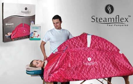Who we are SteamFlex Corporation was founded in New York City to respond to the needs for a portable and collapsible steam sauna canopy that can be used in spas, beauty shops or at home.