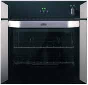 BUILT-IN OVENS & COOKTOPS BI60MF St B 60cm built-in electric multi-function oven with programmable timer Multi-function oven with 9 functions Fan forced cooking function Conventional cooking function