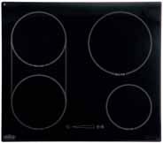 Auto heat up Safety shutdown Pan detection Overheat pan protection Timer Pause function Recall function Hot hob indicators Keep warm function Flush