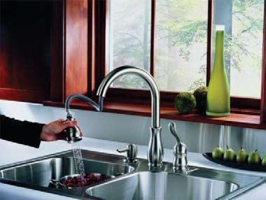 U P G R A D E 1 L e l a n d S e r i e s F A U C E T S Pull Down Kitchen Faucet High-arc