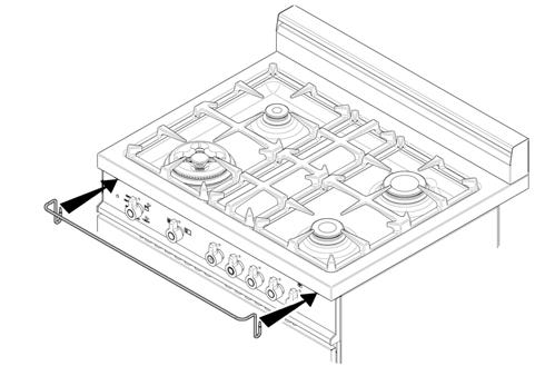 4) 1 2 3 4 WORKTOP FRONTGUARD INSTALLATION INSTRUCTIONS In order to increase the clearance between front edge of the worktop