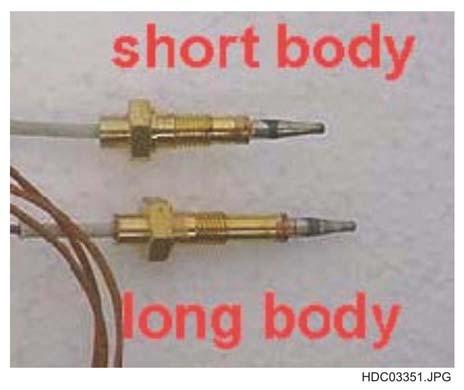 1.5 - THERMOCOUPLES By ordering thermocouples make sure you are specifying the model you need.