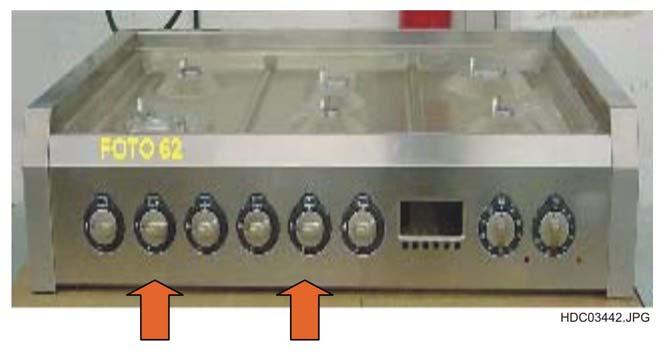 Instructions to replace one or more bezels. The picture shows one hob. Warning!