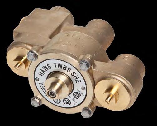 Leadfree brass design CSA certified to ASSE 07, NSF 6, NSF/ ANSI 372, California Health and Safety Code 6875 (AB 953-2006) and applicable sections of CSA B25.3. Model TWBS.