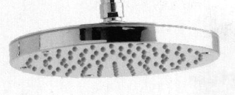 spray patterns. prêt-a-vive antiscale shower head 9" dia. 3/4" round antiscale shower head 2.