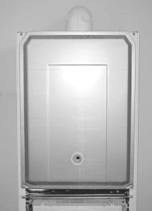 Lift cover up and off pins on top of boiler. 15.6 Side panels (for ease of access if available), refer to diagram 15.4 Unscrew and remove the two retaining screws from front of each side panel.