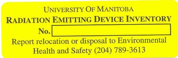 Radiation Standard Procedures X-ray Equipment RSP-5 University of Manitoba Radiation Safety Manual December 4, 2017 4.