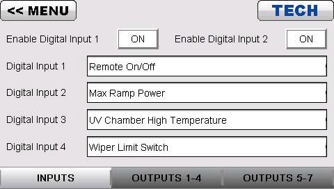 Operation from the CPP Signal Source Units for Display High Temp. Critical Alarm High Temp. Major Alarm Full Scale (20 ma) This option sets where the value used for control comes from.