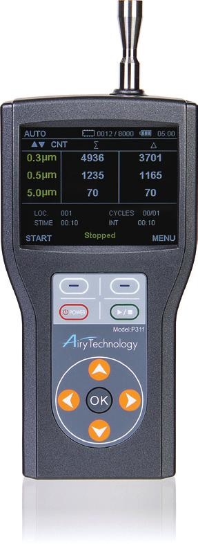 NEW Handheld Laser Particle Counter MODEL P311-H Airy Technology P311-H is designed for showing the