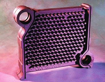 Superior heat transfer properties permit use of smaller, more compact heat exchanger sections.