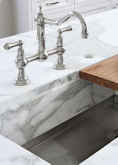 Stone Stone sinks are a very popular and trendy choice that create a seamless look in your kitchen.