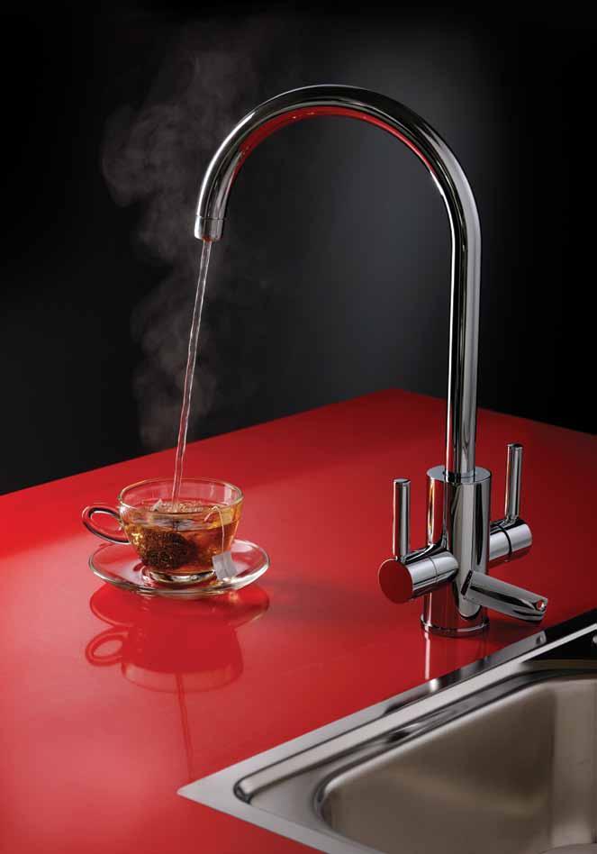 More Functionality, less space The Thermofier tap looks like an ordinary tap, but it hides an amazing 4 in 1 functionality, providing instantaneous streams of steaming hot water,