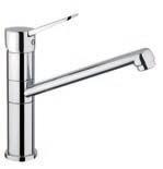 00 Highbury Single Hole Kitchen Sink Mixer with 1/2 Flexible Pipes