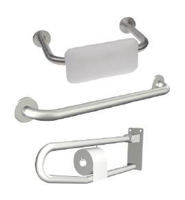 00 Right Handle Version All produced in Stainless Steel Grade 304. IX304 Stainless Steel Straight Grab Bar without Fixing Screws Dia.