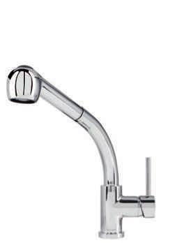 5 bar pressure required Lever action Single flow Pull-out hose Height 318mm Reach 194mm Single