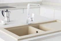 granite sinks Pick a colour Not only is Geotech available in a delightful selection of colours hand-picked to reflect the latest fashion trends, but its in-built resilience means it will look as good