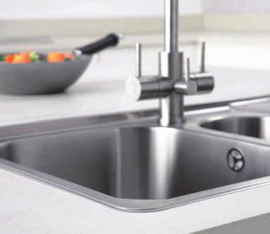 stainless steel sinks For clean, contemporary and minimalist surroundings, inset stainless steel sinks are hard to beat.