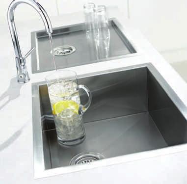 stainless steel sinks zero individual and multiple bowls For the razor-sharp, minimalist look adopted by designer kitchen aficionados, nothing is better than Zero.