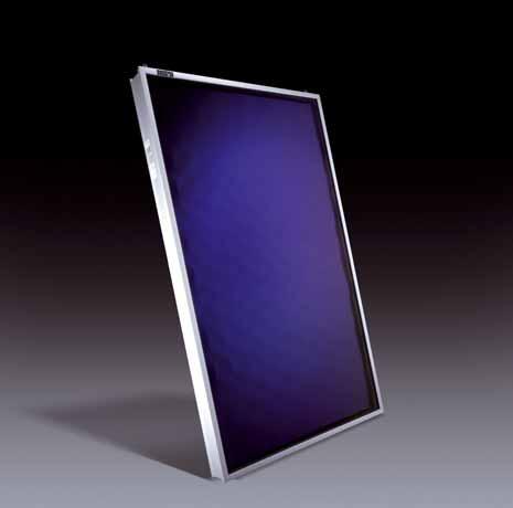 Flat-plate collector OKF-CK22 Nanostructure Sunlight 00% Glass Antireflective glass Sunlight 00% Standard glass/structural glass Glass Transmission 96% Transmission 9% The laser welded aluminium